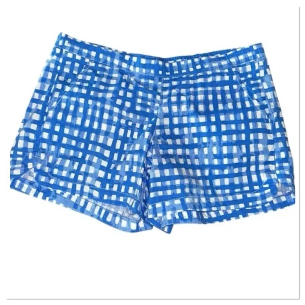 Lilly Pulitzer | Shorts Size 12 Ocean Trail Blue Gingham